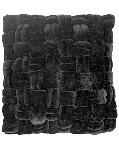 Moe's Home Collection Pj Velvet Pillow, 18 X 18 In Black