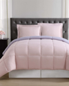 TRULY SOFT TRULY SOFT EVERYDAY BLUSH AND LAVENDER REVERSIBLE COMFORTER SET