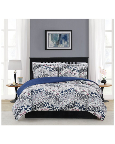 Cannon 3pc Duvet Cover Set In Blue