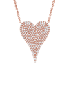 Sabrina Designs 14k Rose Gold 0.56 Ct. Tw. Diamond Heart Necklace