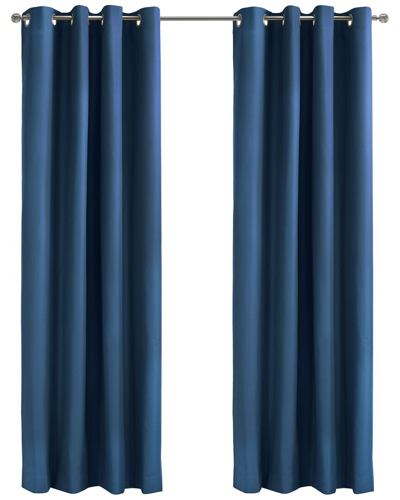 Thermaplus Alpine Blackout Grommet 52x95 Curtain Panel In Navy