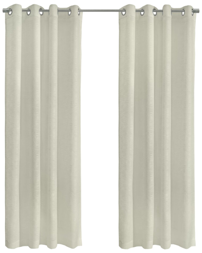 Habitat Boucle Sheer Grommet 52x108 Curtain Panel In White