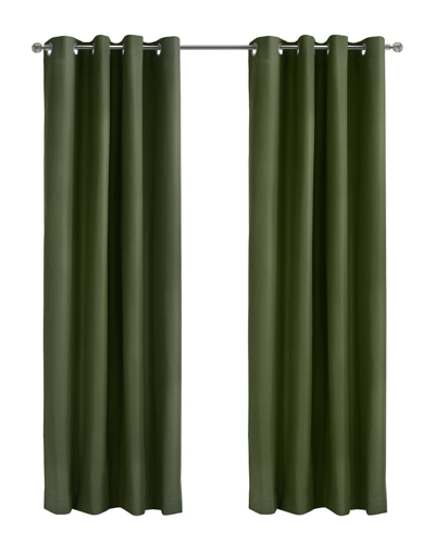 Thermaplus Alpine Blackout Grommet 52x84 Curtain Panel In Green