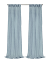 Habitat Paloma Sheer Dual Header 52x108 Curtain Panel In Blue