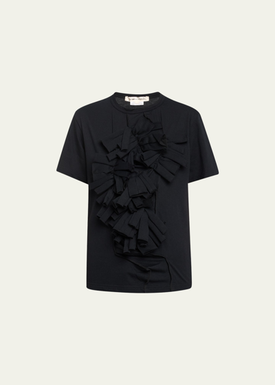 Comme Des Garçons T-shirt Decor In Black