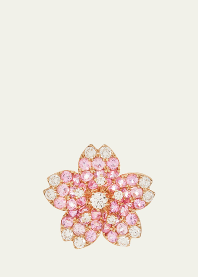 Mio Harutaka Diamond And Pink Sapphire Sakura Ring