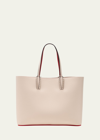 Christian Louboutin Cabata Tote In Grained Leather In Leche