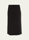 Tove Flor Midi Pencil Skirt In Black