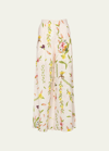 Agua By Agua Bendita Pinon Clementina Wide-leg Linen Trousers In Marina