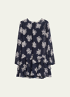 JASON WU FLORAL-PRINT RUFFLE MINI DRESS