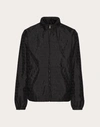 Valentino Nylon Windbreaker With Toile Iconographe Pattern In ブラック