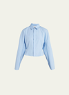 MARNI BUTTON-FRONT SHIRT WITH GATHERED BACK