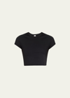 Alo Yoga Black Sierra Sport Top In Black