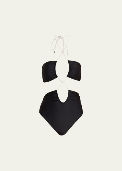 Ramy Brook Sofia Cutout One Piece Swimsuit In Black