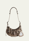 Balenciaga Xs Le Cagole Shoulder Bag In Dark Bronze