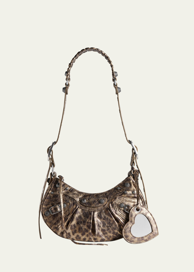 Balenciaga Xs Le Cagole Shoulder Bag In 2529 Brown