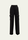 Veronica Beard Saul Cargo Pant In Black
