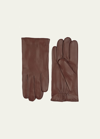 Hestra Gloves Men's Hairsheep Machine Plain Gloves In Brown