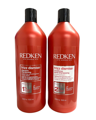 Redken Frizz Dismiss Sulfate Free Shampoo & Conditioner Duo In White