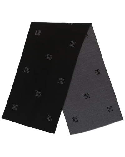 Givenchy Jacquard Check Wool & Silk-blend Scarf