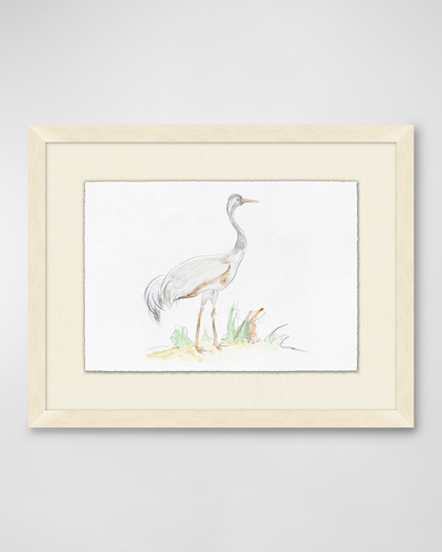 Wendover Art Group Heron Stance 3 Framed Giclee In Neutral