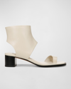 VINCE ADA LEATHER TOE-RING SANDALS