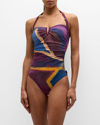Shan Ophelie Halter One-piece Swimsuit