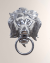 William D Scott Lion Head Door Knocker In Metallic