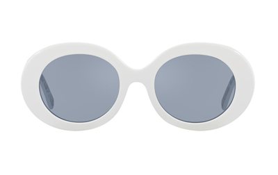 Dolce & Gabbana Eyewear Round Frame Sunglasses In White