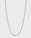 KONSTANTINO STERLING SILVER ADJUSTABLE CHAIN NECKLACE, 18-20"L