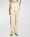 Nanushka Pantalone Felina In Raso Crema Donna In Almond