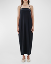 ANOTHER TOMORROW CONVERTIBLE COCOON ANKLE-LENGTH DRESS