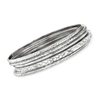 Ross-simons Sterling Silver Jewelry Set: 5 Bangle Bracelets In Silver