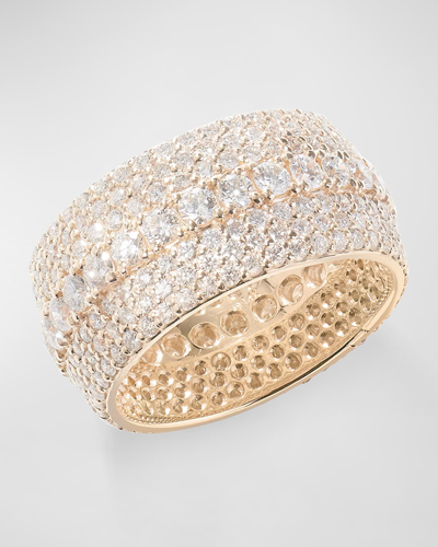 Lana Curved Mega Flawless Diamond Cigar Ring In Gold