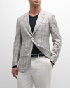 STEFANO RICCI MEN'S WOOL AND SILK TWO-BUTTON JACKET