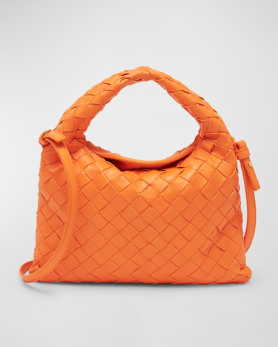 Bottega Veneta Mini Hop Bag In Papaya