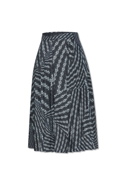 Tory Burch Pleated Midi Skirt In Multi