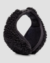 Ugg Fluff Behind The Head Faux Fur Ear Muffs In Black