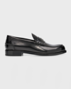 Givenchy Classic Leather Mr. G Loafers In Black