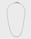 KONSTANTINO MEN'S STERLING SILVER ROLO CHAIN NECKLACE