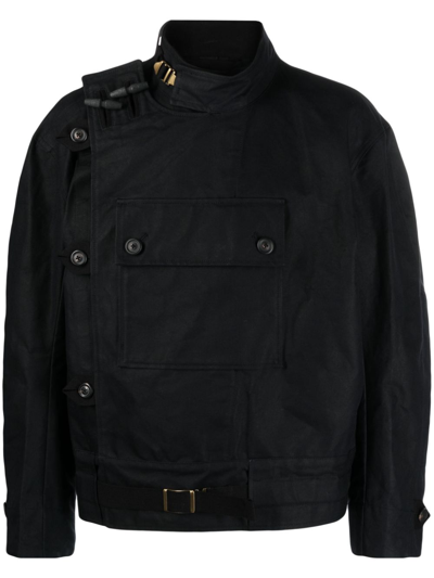 Our Legacy Black Dispatch Jacket In Black Highland Cotto
