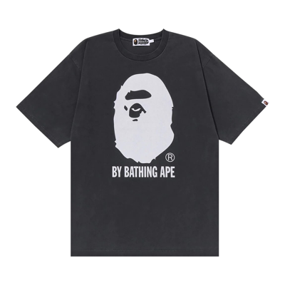 Pre-owned Bape Overdye By A Bathing Ape Relaxed Tee 'black'