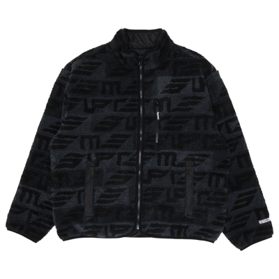 Pre-owned Supreme Geo Reversible Windstopper Fleece Jacket 'black'