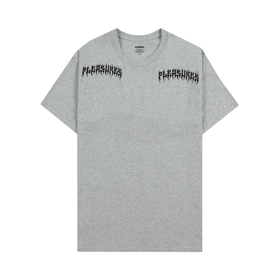 Pre-owned Pleasures Ripped T-shirt 'heather Grey'