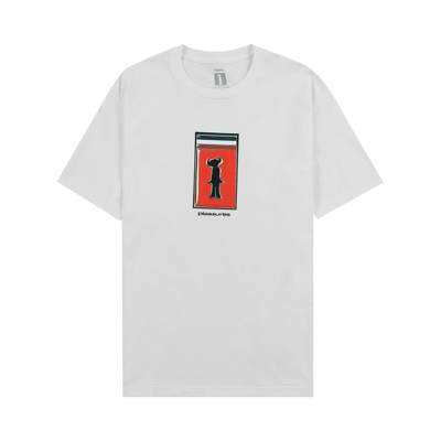 Pre-owned Pleasures Travelling T-shirt 'white'
