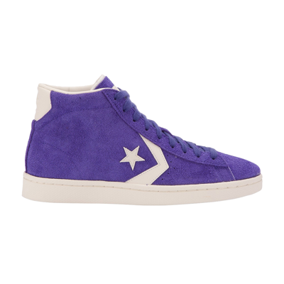 Pre-owned Converse Pro Leather 76 Mid Suede 'candy Grape' In Purple