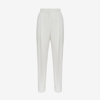 Alexander Mcqueen Slim Peg Trousers In Optic White