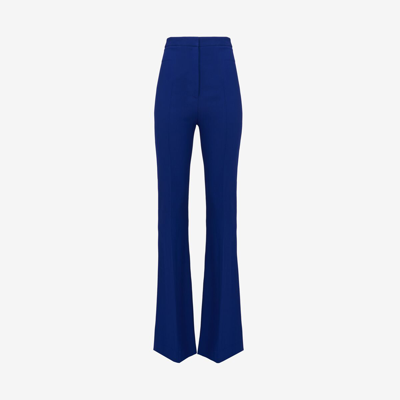 Alexander Mcqueen Narrow Bootcut Trouser In Electric Navy