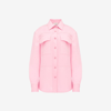 Alexander Mcqueen Military Pocket Shirt In Pale Pink