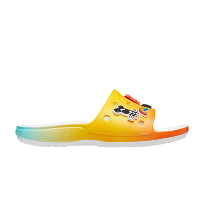 Pre-owned Crocs Free & Easy X Classic Slide 'sunset' In Multi-color